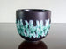 Vintage ES Keramik indoor plant pot, green and white glaze