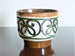 Strehla planter, brown, white and green