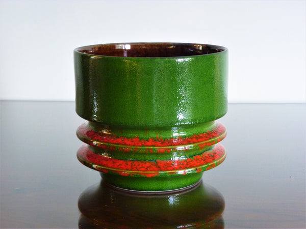 Fohr planter, green and red