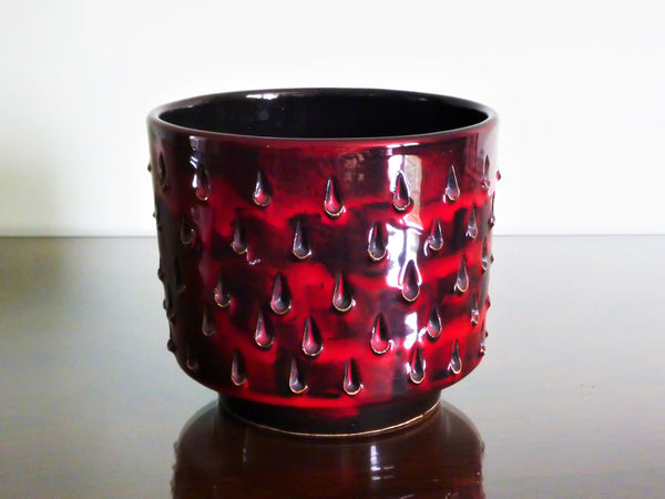 Fratelli Fanciullacci planter with red and black strawberry decoration