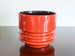 Vintage Fohr indoor plant pot, red